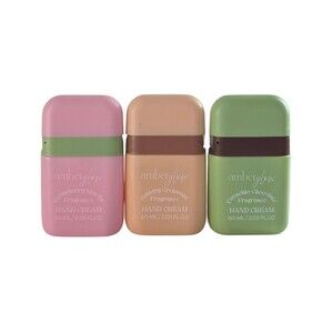 Amber Glow Hand Cream Pistachio Chocolate, Strawberry Matcha & Buttery Croissant